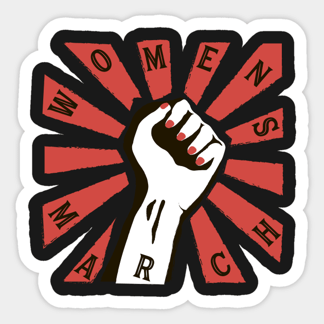 March For Our Lives Protest T-Shirt. Women's March Sticker by Ligret